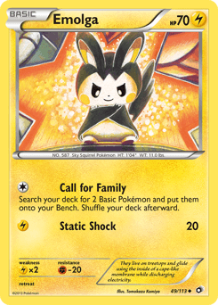 Emolga Legendary Treasures #49