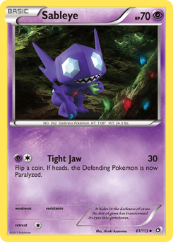 Sableye Legendary Treasures #61