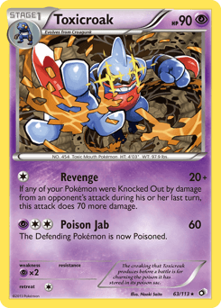 Toxicroak Legendary Treasures #63