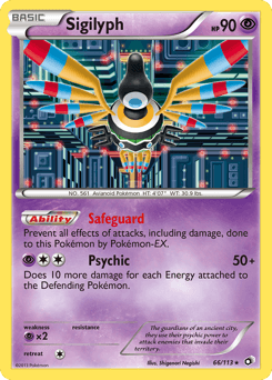 Sigilyph Legendary Treasures #66