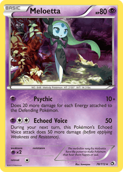 Meloetta Legendary Treasures #78