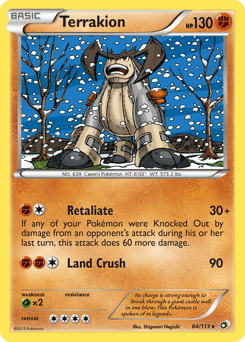 Terrakion Legendary Treasures #84