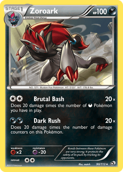 Zoroark Legendary Treasures #90