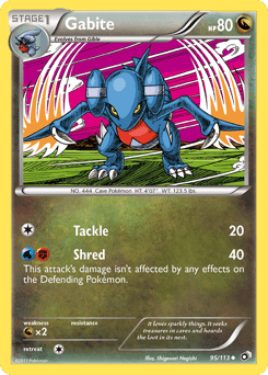 Gabite Legendary Treasures #95