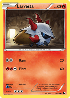 Larvesta Dark Explorers #20