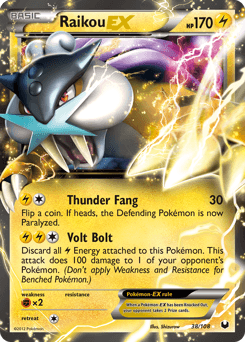 Raikou-EX Dark Explorers #38
