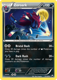 Zoroark Dark Explorers #71