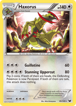 Haxorus Dark Explorers #89