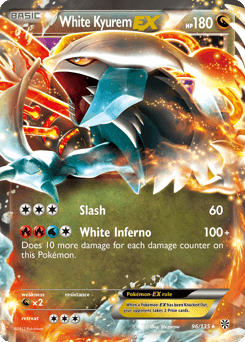 White Kyurem-EX Plasma Storm #96