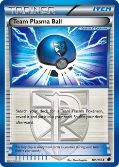 Team Plasma Ball Plasma Freeze #105