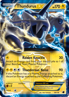 Thundurus-EX Plasma Freeze #38