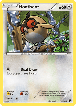 Hoothoot Plasma Freeze #91