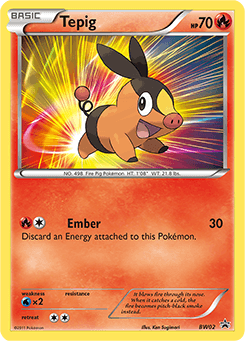 Tepig BW Black Star Promos #BW02