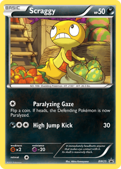 Scraggy BW Black Star Promos #BW25