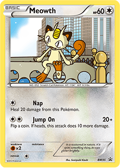 Meowth BW Black Star Promos #BW35