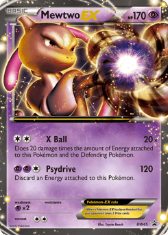 Mewtwo-EX BW Black Star Promos #BW45