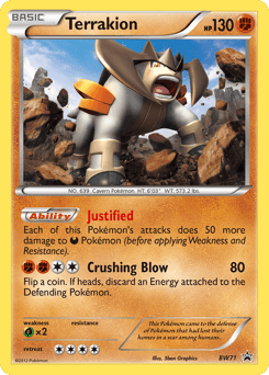 Terrakion BW Black Star Promos #BW71