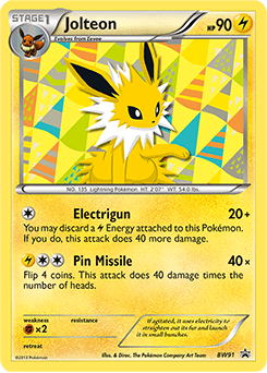 Jolteon BW Black Star Promos #BW91