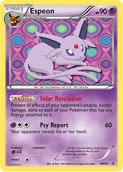 Espeon BW Black Star Promos #BW92