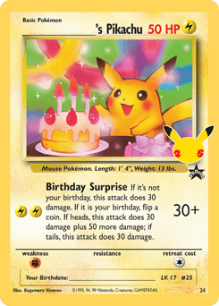 _____'s Pikachu Celebrations: Classic Collection #24