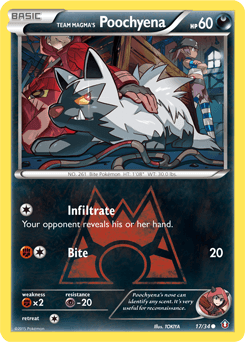 Team Magma's Poochyena Double Crisis #17
