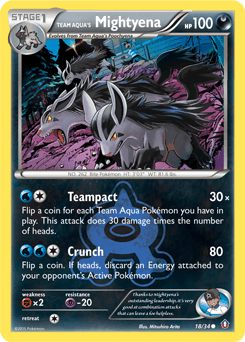 Team Aqua's Mightyena Double Crisis #18