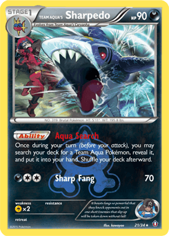 Team Aqua's Sharpedo Double Crisis #21