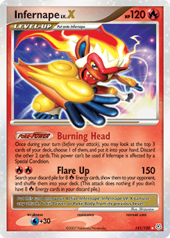 Infernape LV.X Diamond & Pearl #121