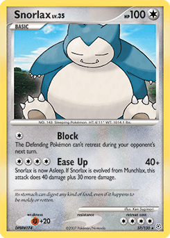Snorlax Diamond & Pearl #37