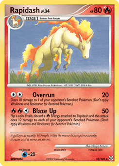 Rapidash Diamond & Pearl #59