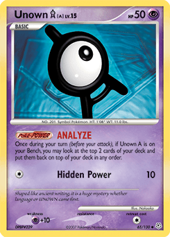 Unown [A] Diamond & Pearl #65