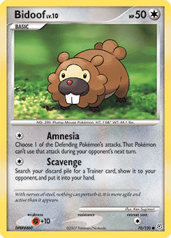 Bidoof Diamond & Pearl #70