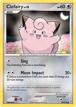 Clefairy Diamond & Pearl #77