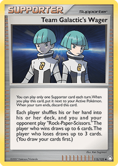 Team Galactic's Wager Mysterious Treasures #115