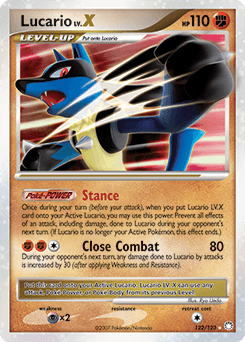 Lucario LV.X Mysterious Treasures #122