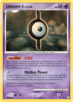 Unown [I] Mysterious Treasures #37