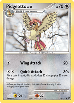 Pidgeotto Secret Wonders #58