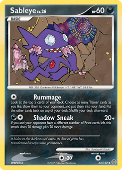 Sableye Secret Wonders #63