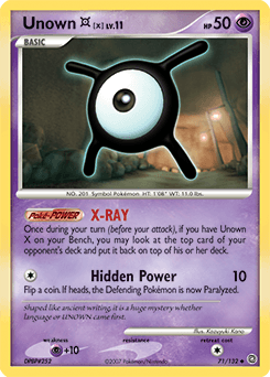Unown [X] Secret Wonders #71