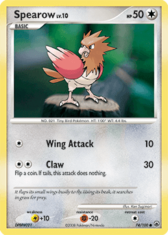 Spearow Majestic Dawn #74