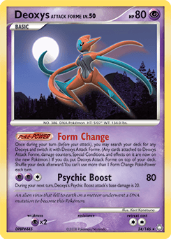 Deoxys Attack Forme Legends Awakened #24