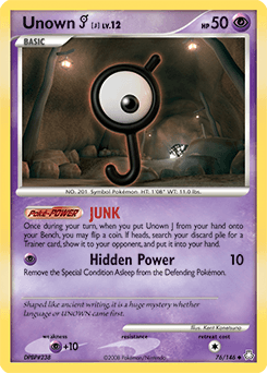 Unown [J] Legends Awakened #76