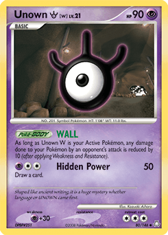 Unown [W] Legends Awakened #80