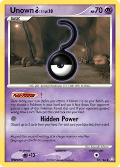 Unown [?] Legends Awakened #82