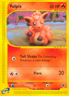 Vulpix Expedition Base Set #136