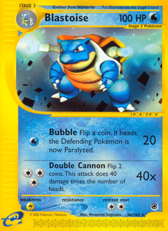 Blastoise Expedition Base Set #36