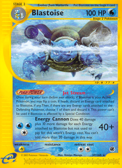 Blastoise Expedition Base Set #37