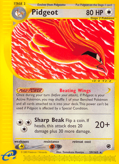 Pidgeot Expedition Base Set #59