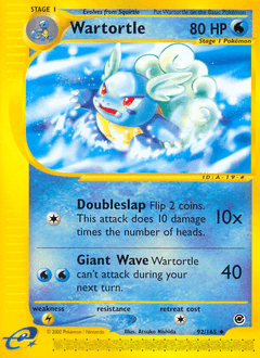 Wartortle Expedition Base Set #92