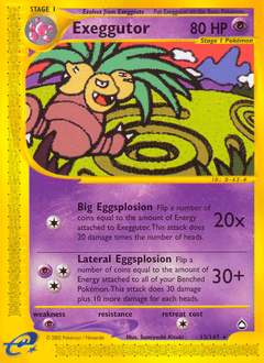 Exeggutor Aquapolis #13